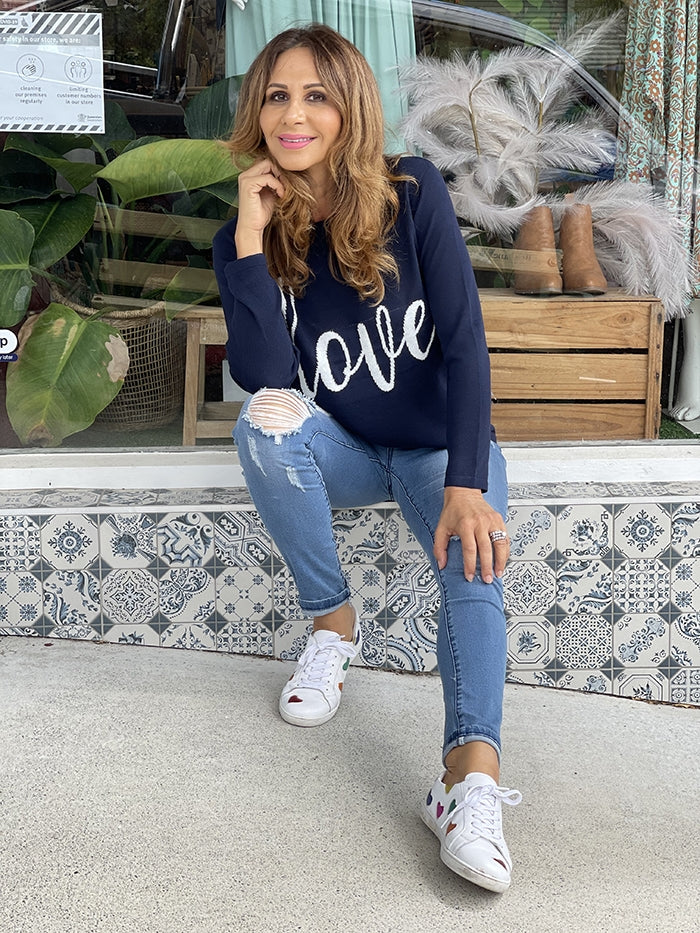 Petra Love Knit - Navy
