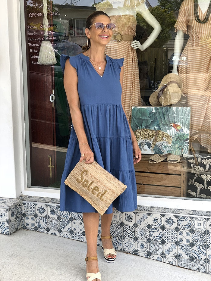 Madison Dress - Cornflower Blue