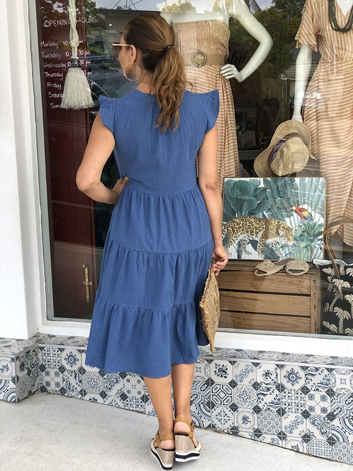 Madison Dress - Cornflower Blue