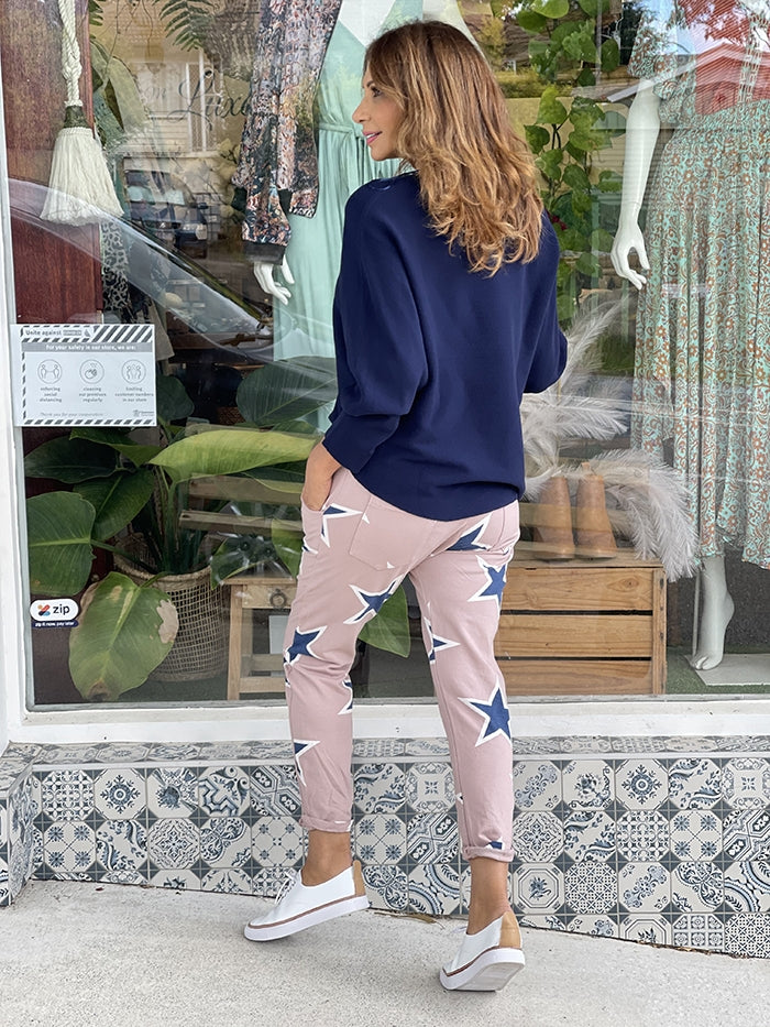 Kate Star Pants - Blush