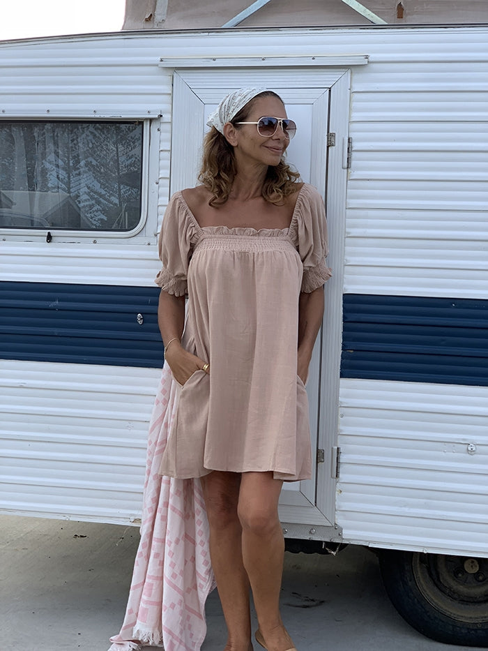 Kaia Dress - Tan