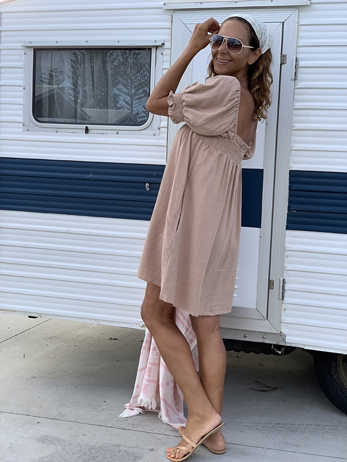 Kaia Dress - Tan