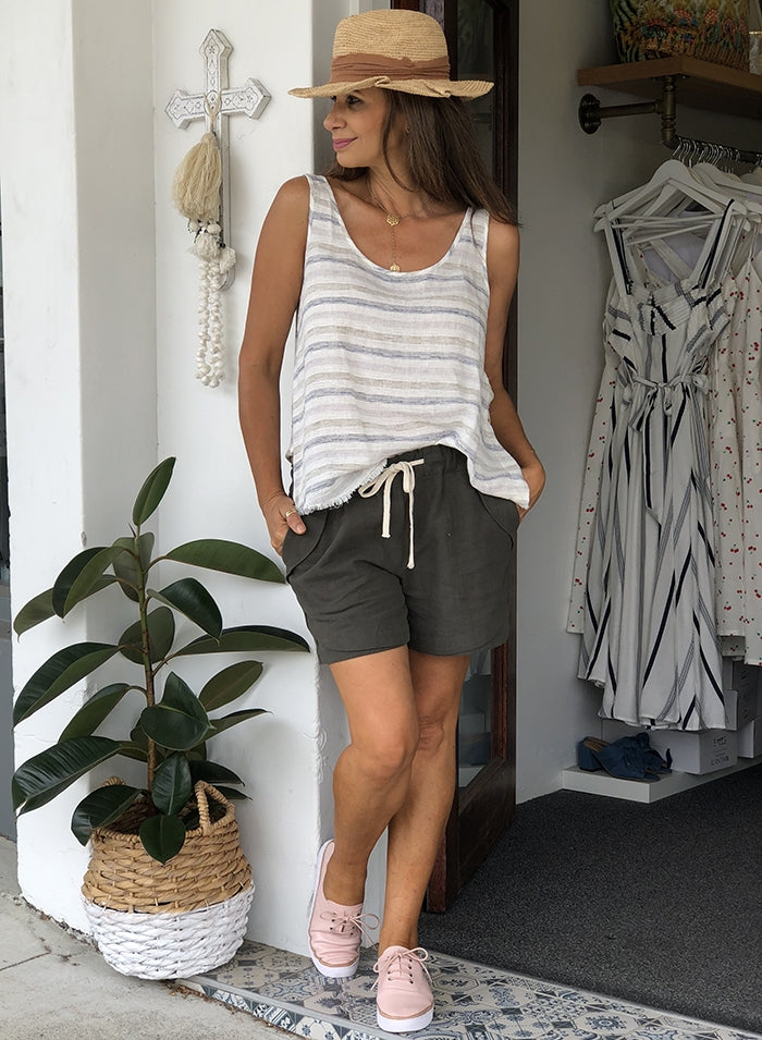 Stripe Linen Cami