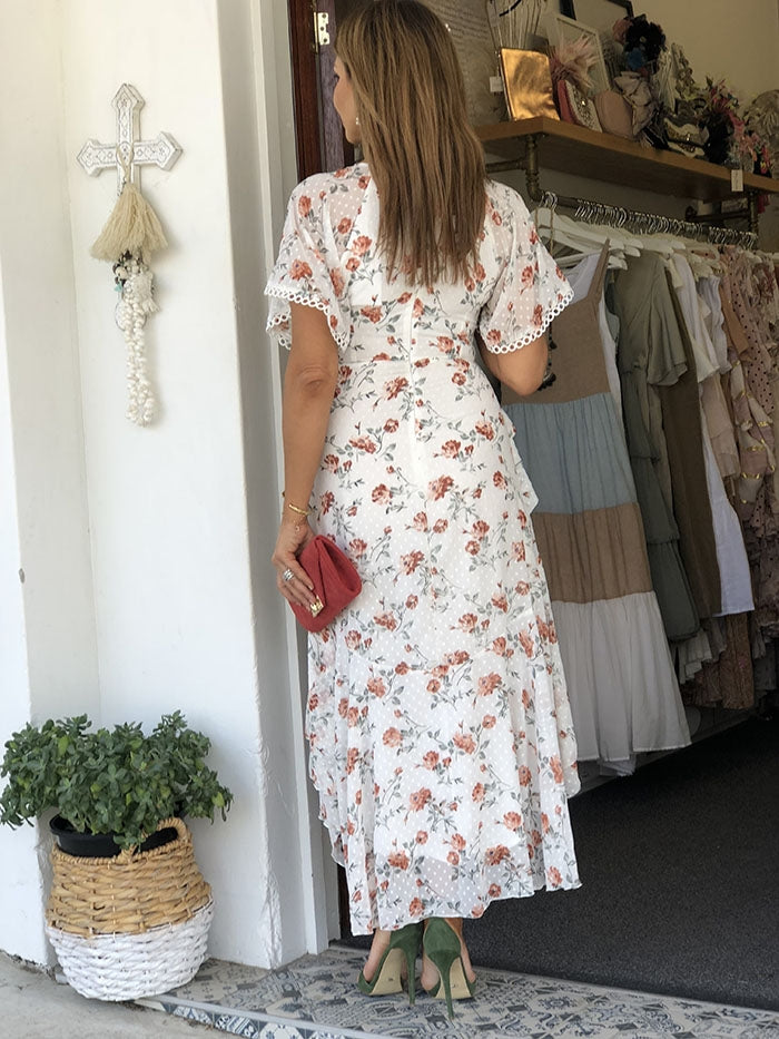 Milena Dress - White Floral