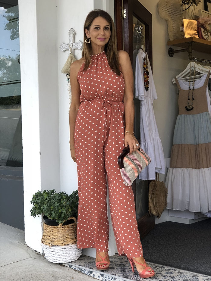 Mimosa Jumpsuit - Rust Spot