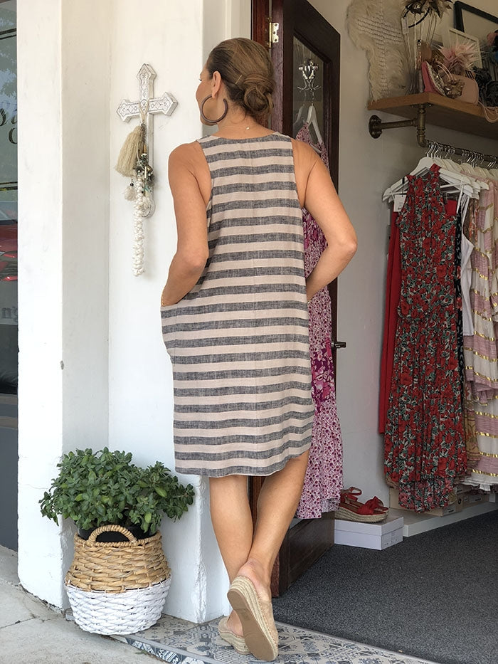Serengeti Dress - Stripe