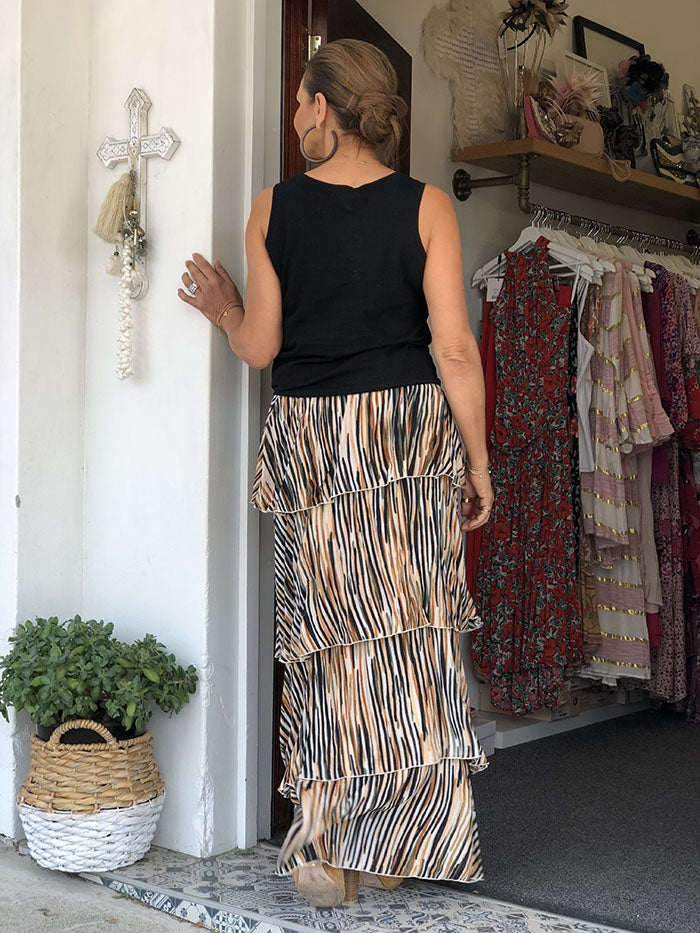 Savannah Overlay Dress - Zebra