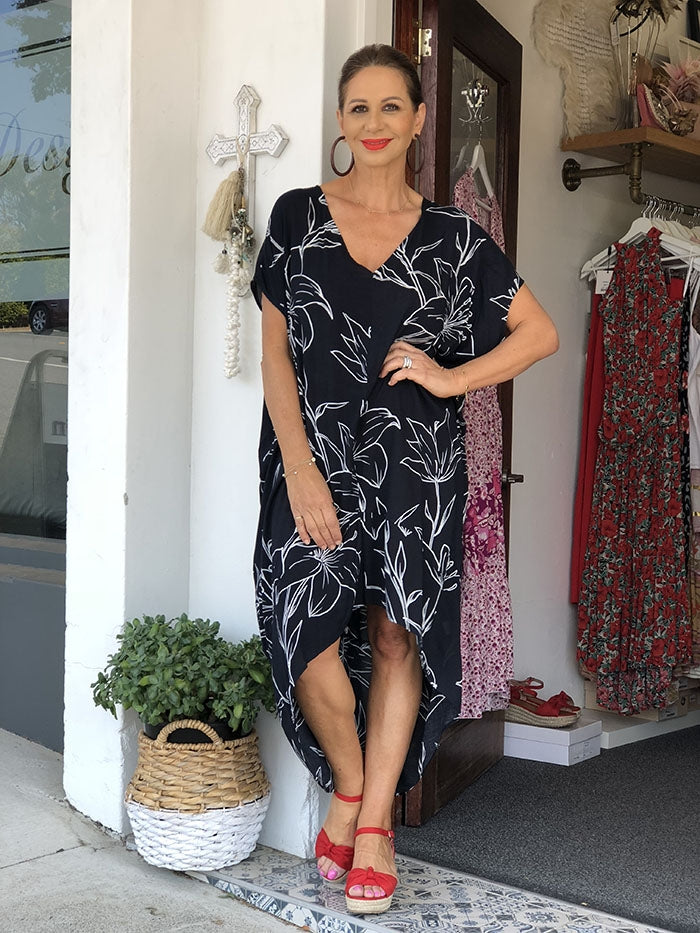 Algarve Kaftan - Ink Lilly