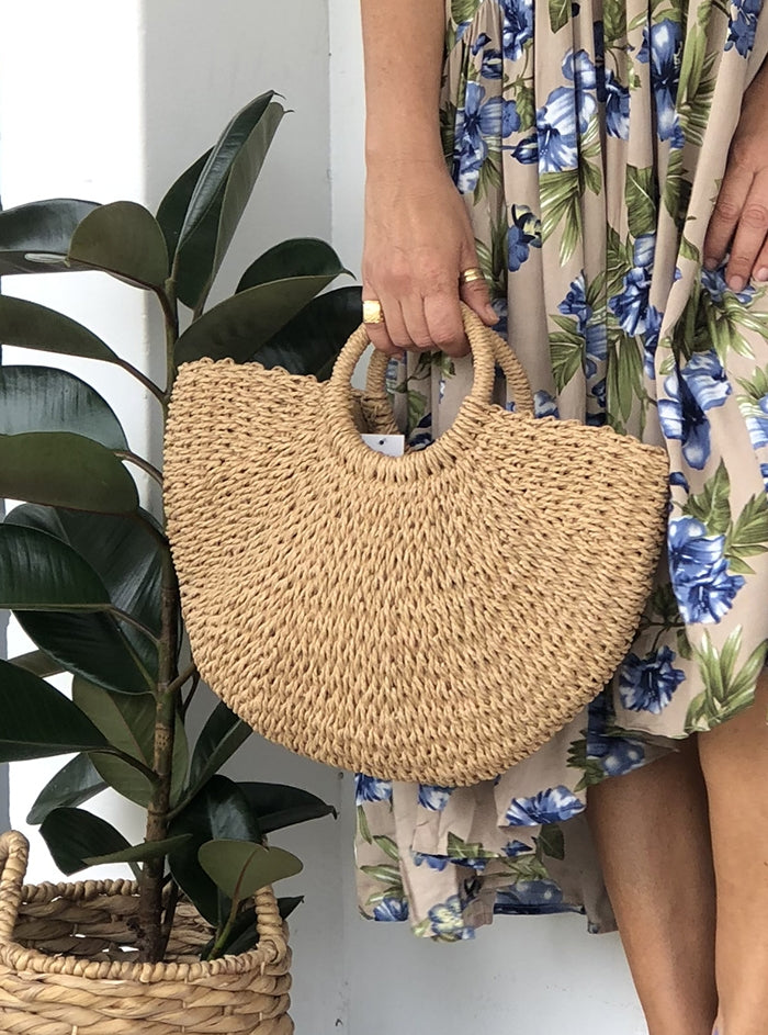 Woven Basket Bag