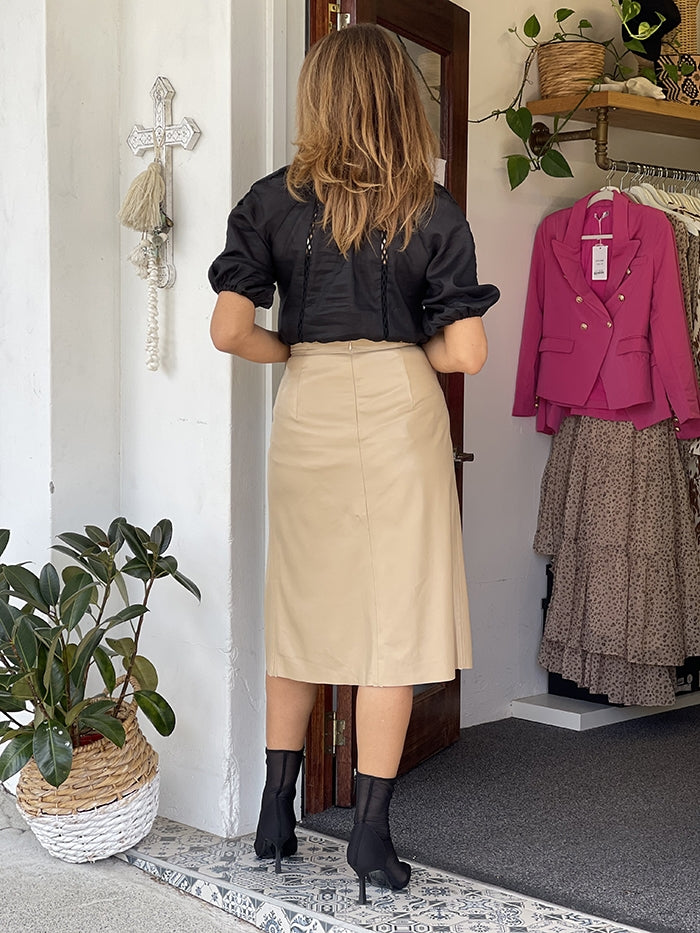 Leonie Faux Leather Skirt