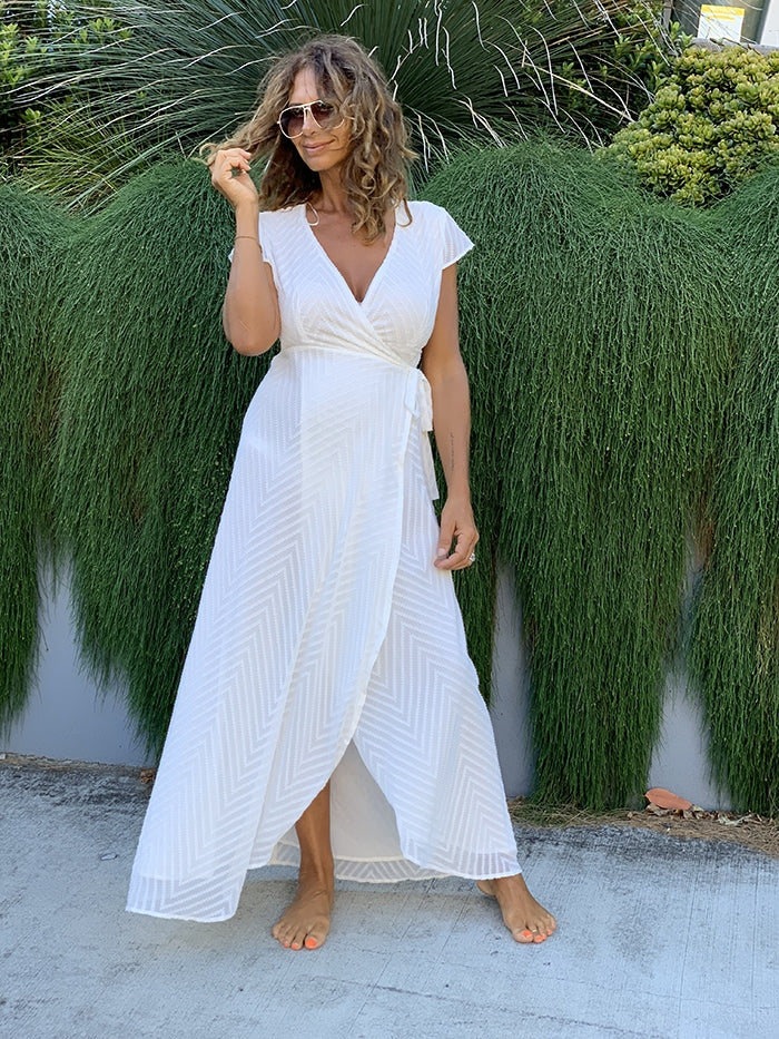 White Wrap Dress – Style Me Luxe