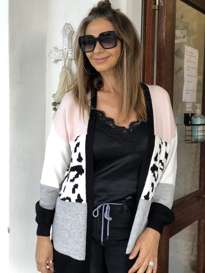 Maddie Leopard Cardi