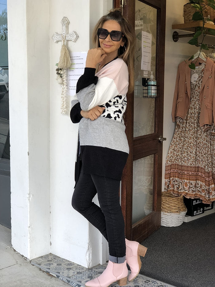 Maddie Leopard Cardi