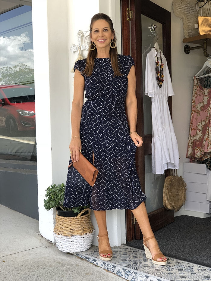 Lottie Dress - Navy