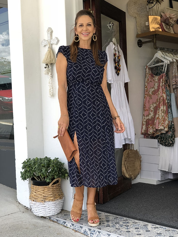 Lottie Dress - Navy