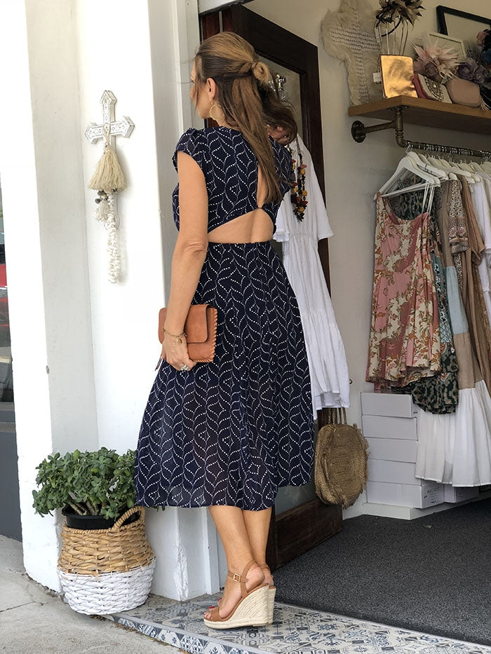 Lottie Dress - Navy