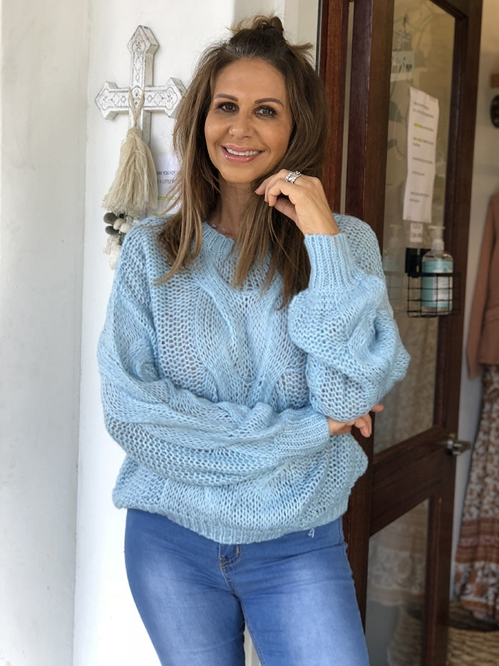 Pastel Blue Knit