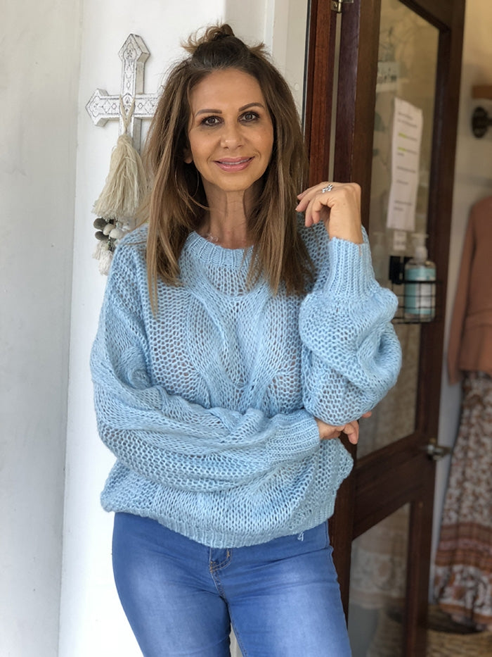 Pastel Blue Knit