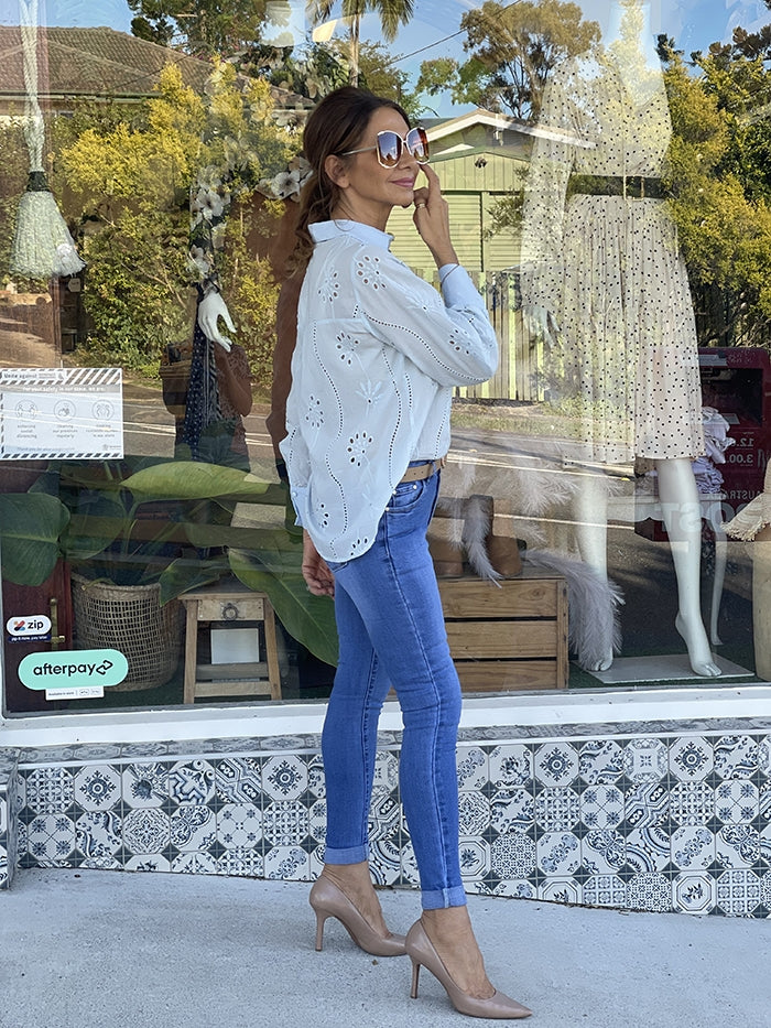 Reisha Top - Blue