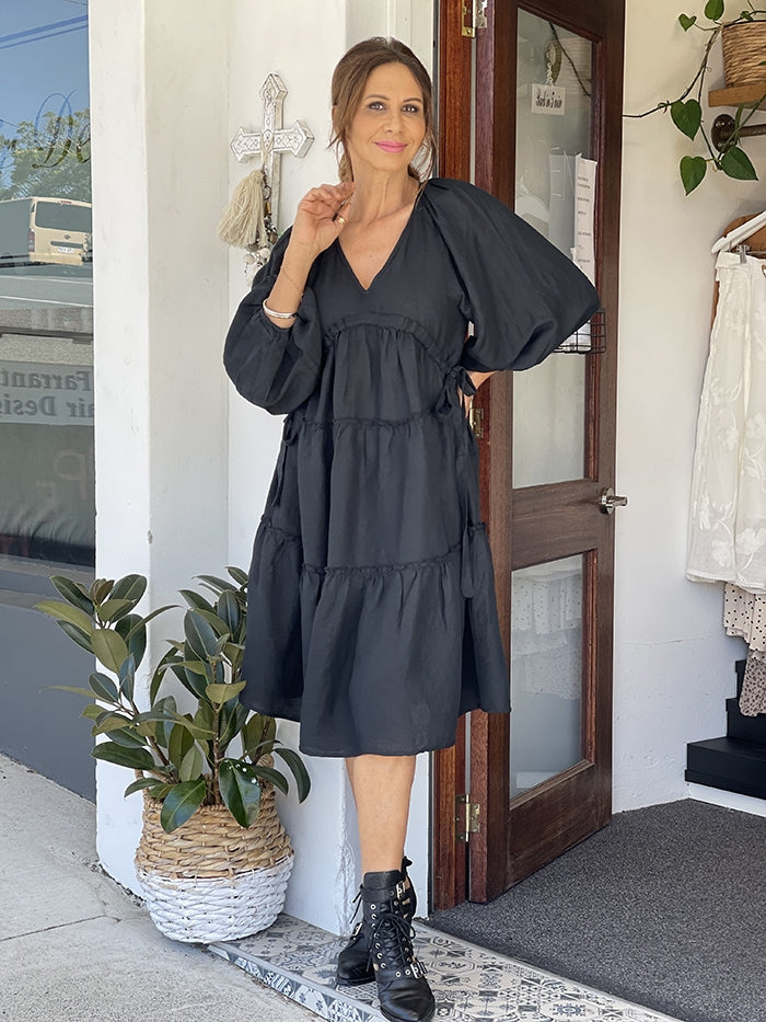 A Wing and a Prayer Dress - Black