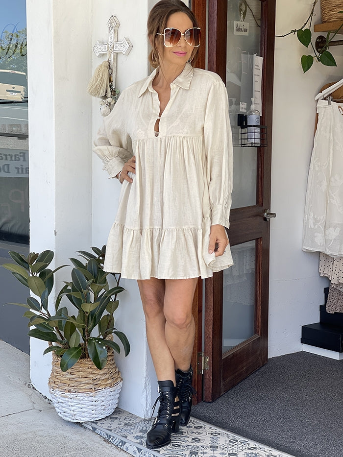 Kavi Dress - Beige