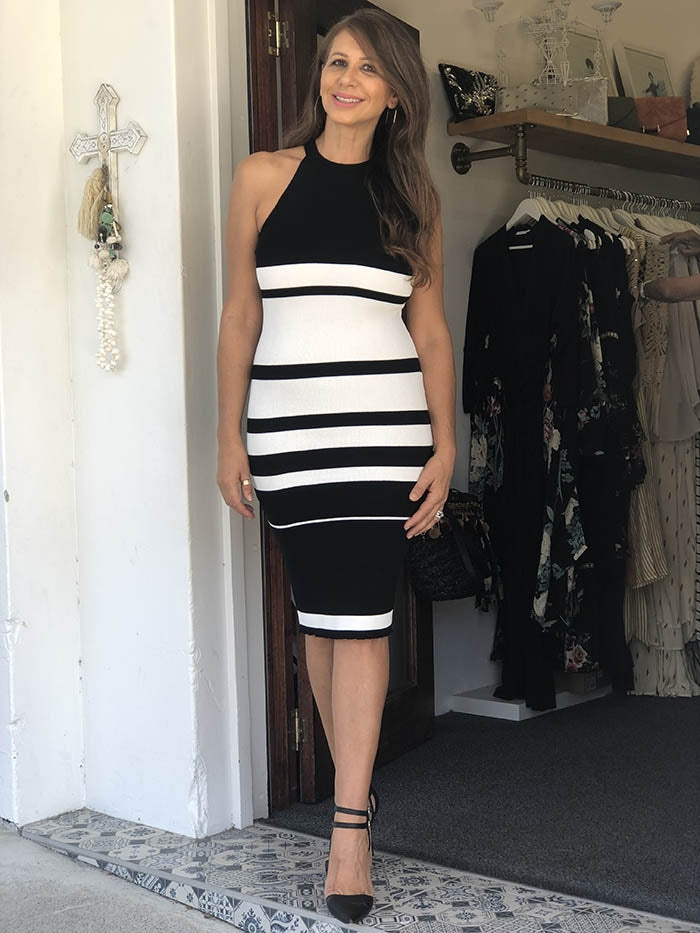 Striped Bodycon