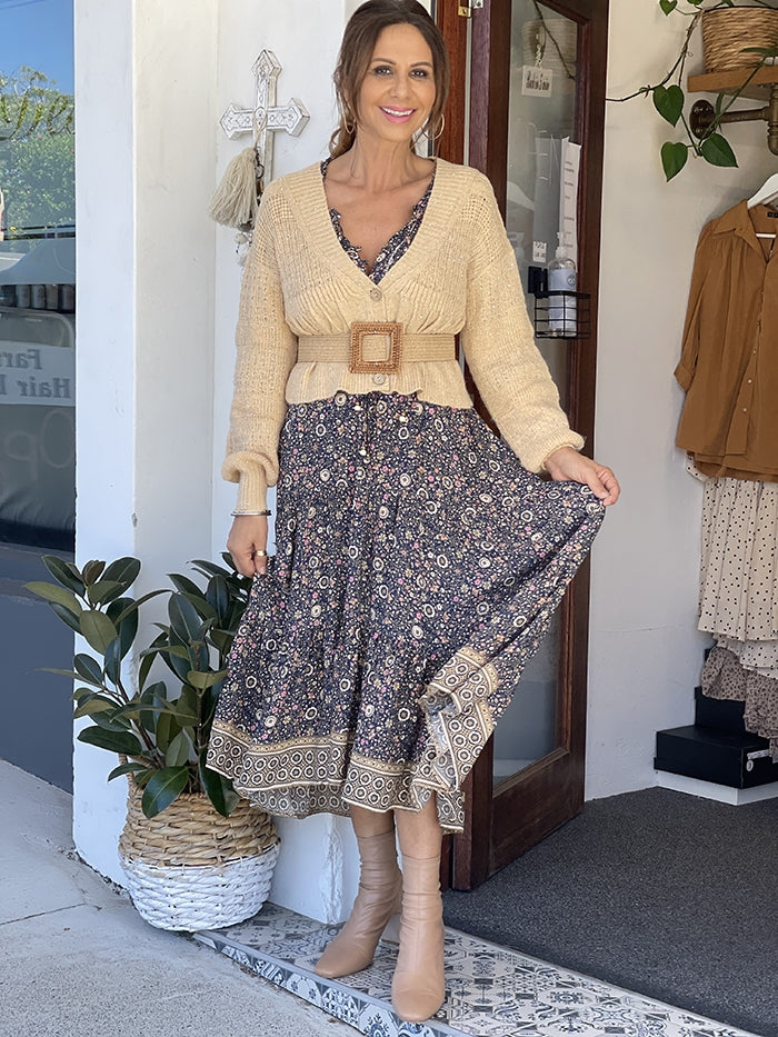 Gold Sequin Cardi