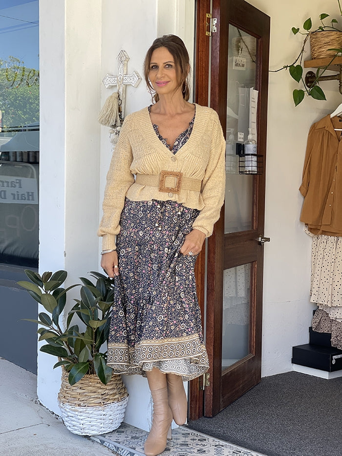 Gold Sequin Cardi