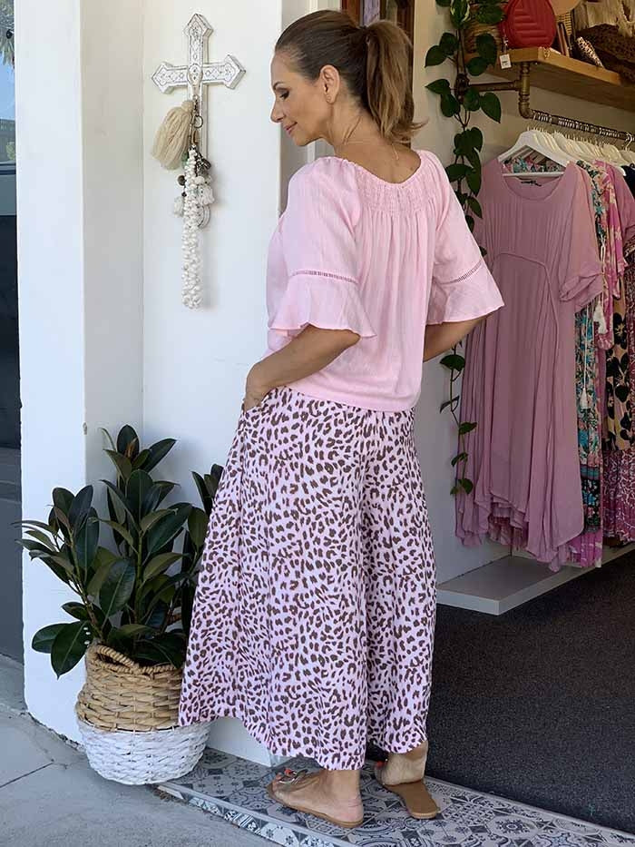 Blush Leopard Pants