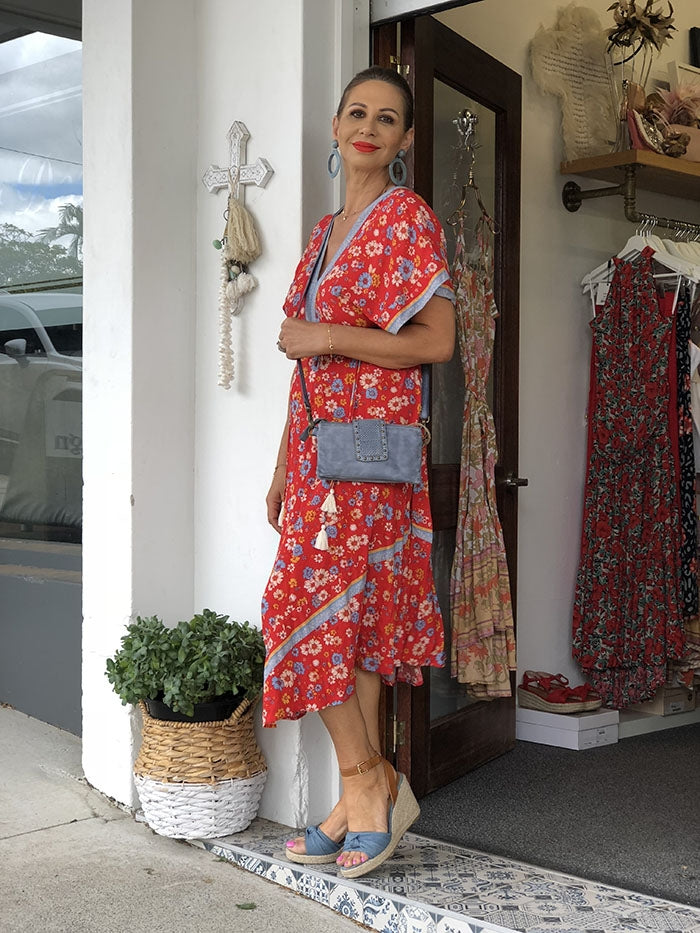 Kallie Maxi - Red Floral