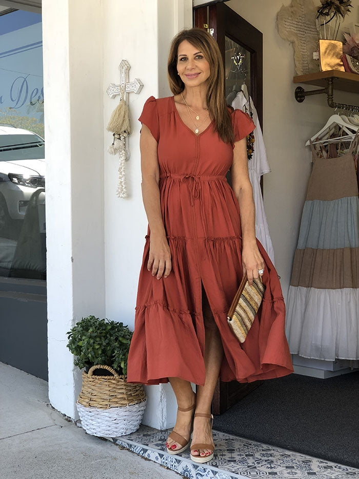 Love Game Maxi Dress - Ginger