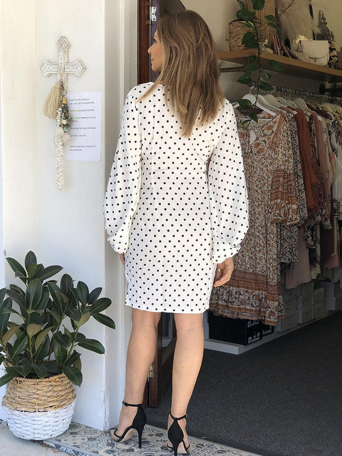 Forget me knot Dress - Polka Dot