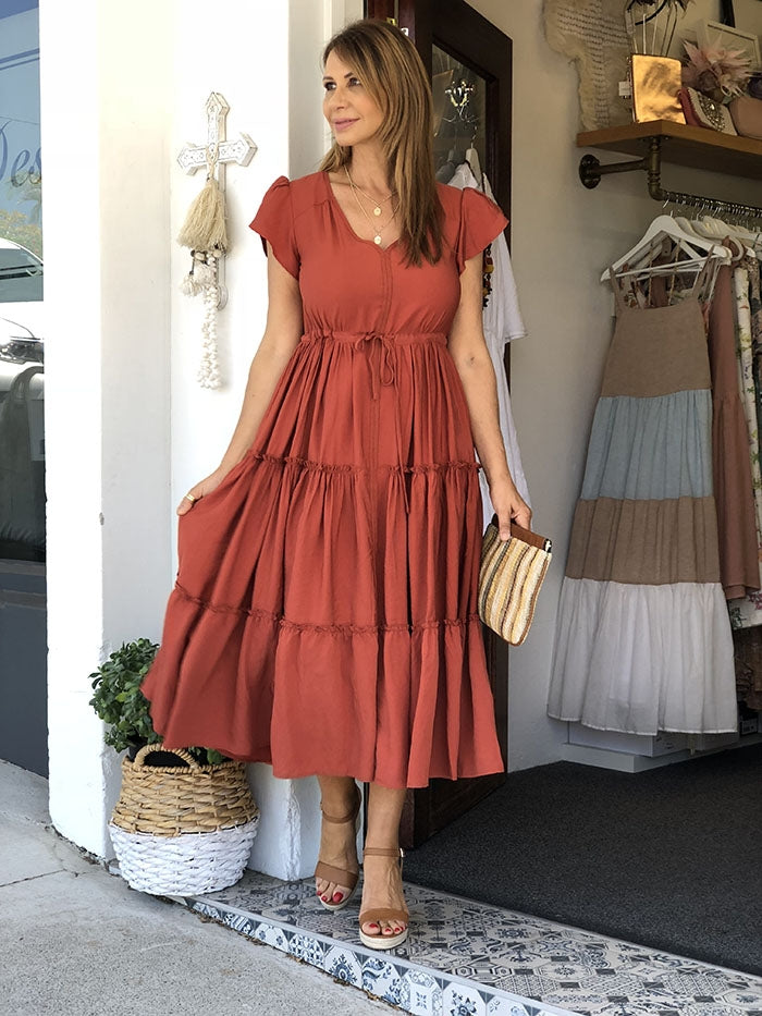 Love Game Maxi Dress - Ginger