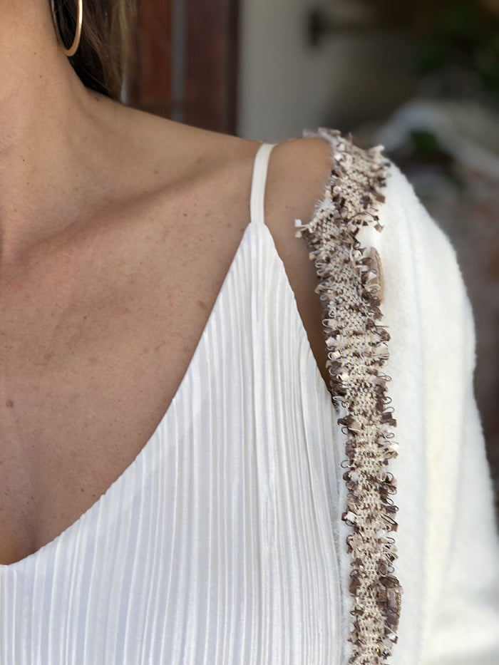 Pleated Cami - Cream