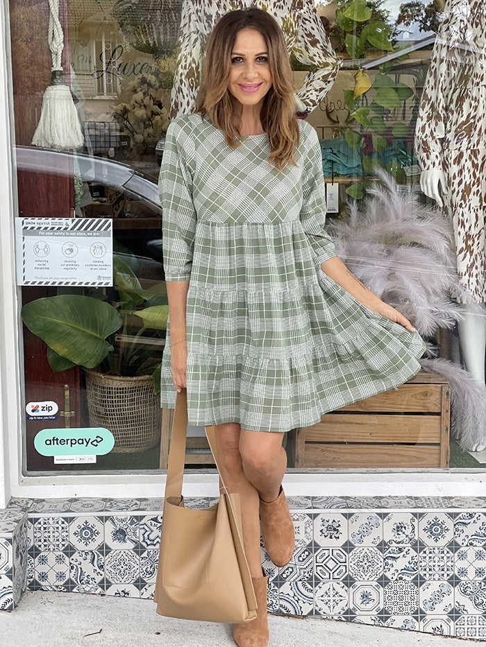 Sage Babydoll Dress