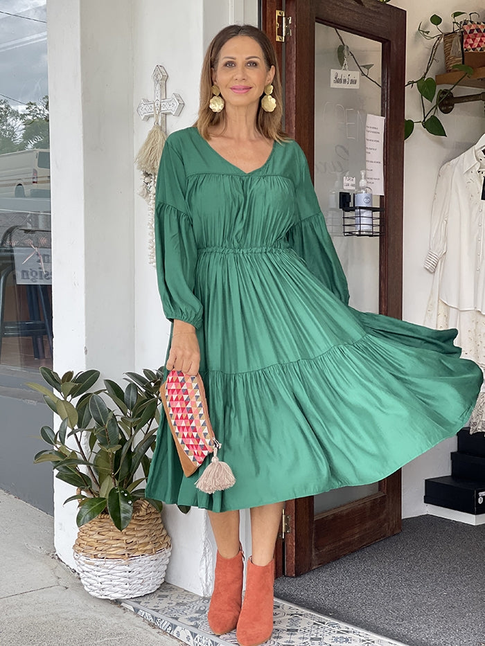 Mija Dress - Emerald