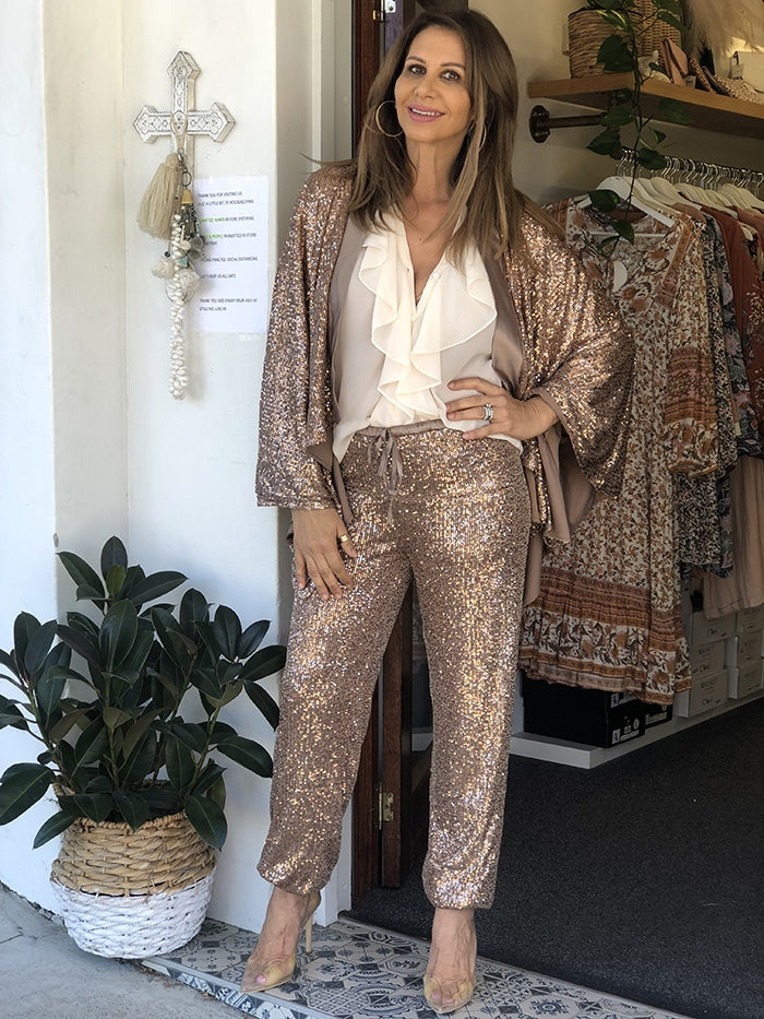 Jagger Kimono - Coffee Sparkle