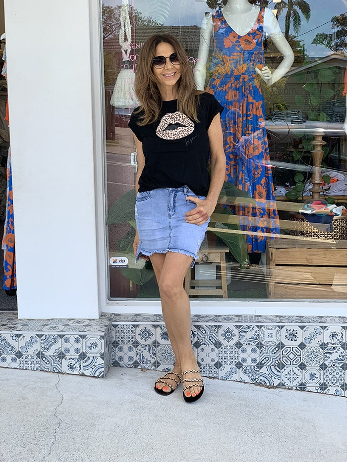 Olivine Denim Skirt