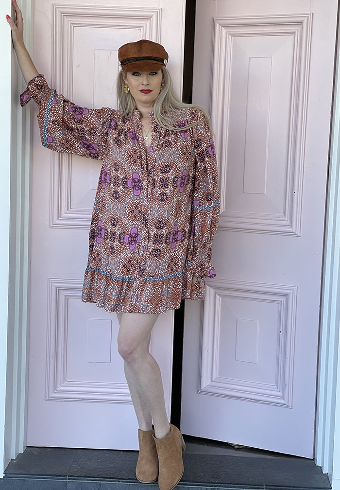 Meredith Dress - Plum Kalina