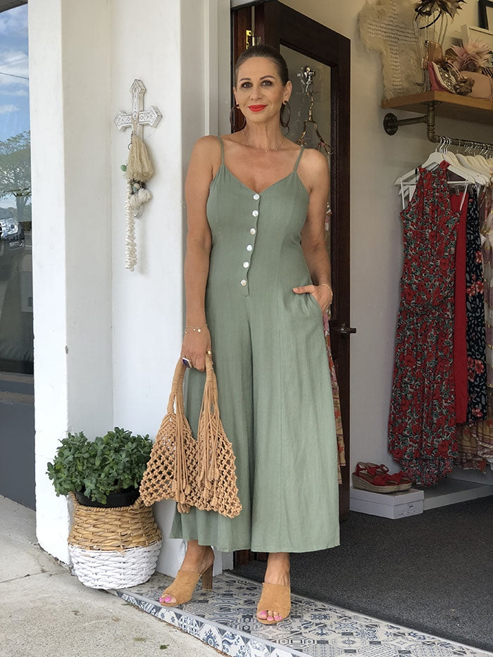 Gabriella Jumpsuit - Khaki