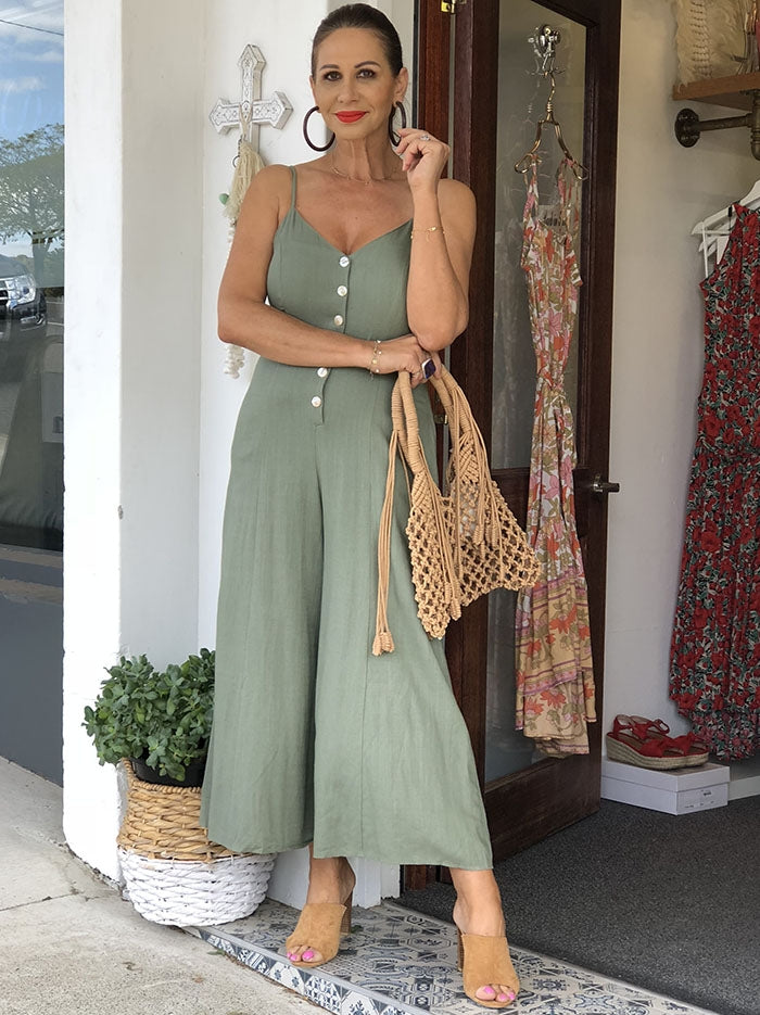 Gabriella Jumpsuit - Khaki