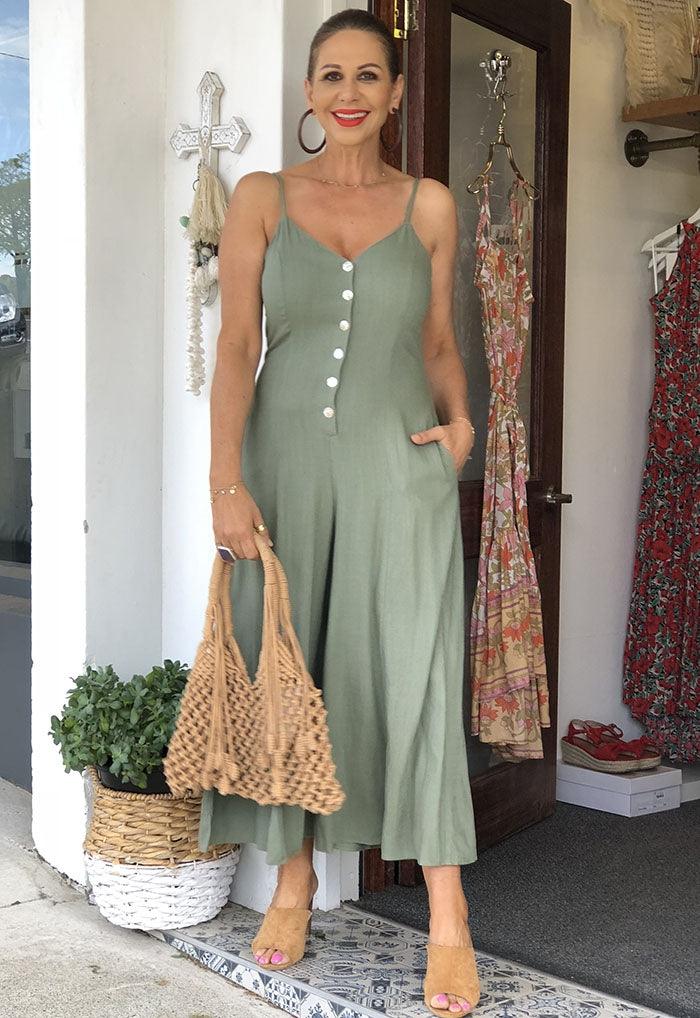 Gabriella Jumpsuit - Khaki