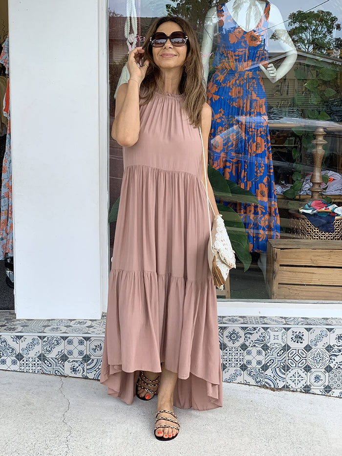 Margot Dress - Bisque Moss