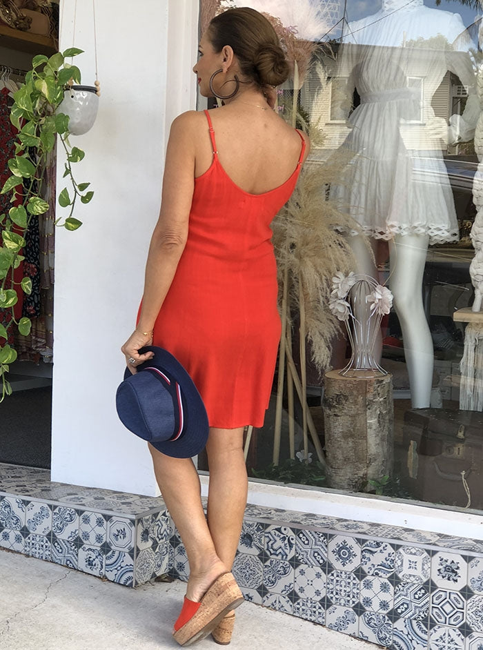La Barre Wrap Dress - Rouge