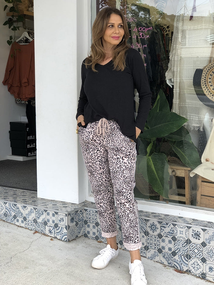 Natalia Pant - Blush Cheetah