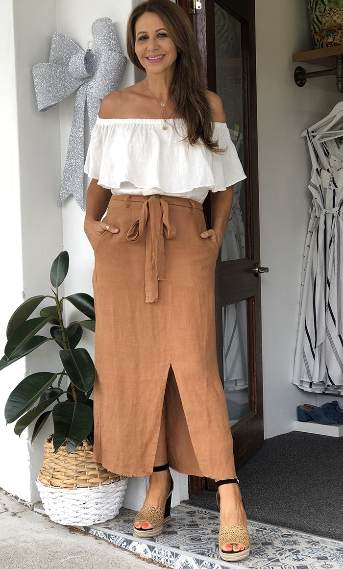 Boulevard Skirt - Tan