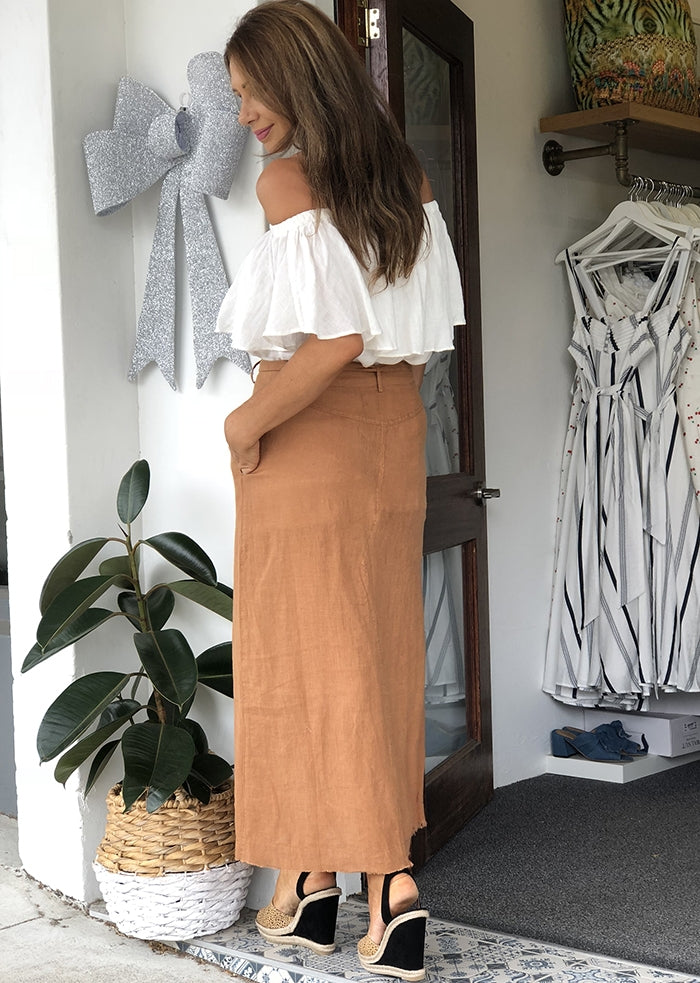 Boulevard Skirt - Tan