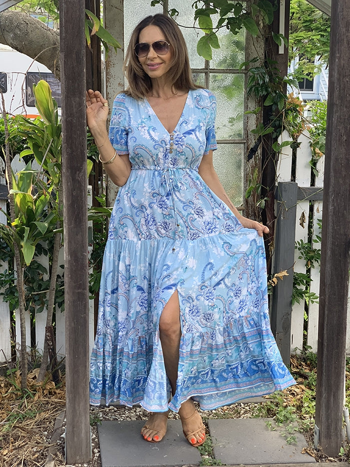 Amirin Dress - Blue Floral