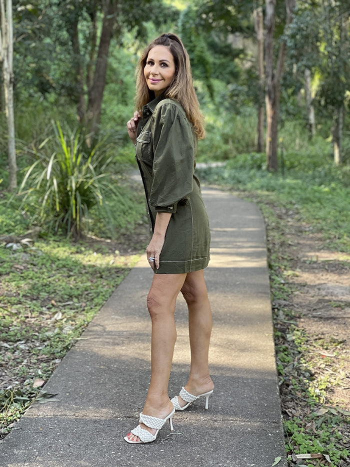 Marley Dress - Khaki