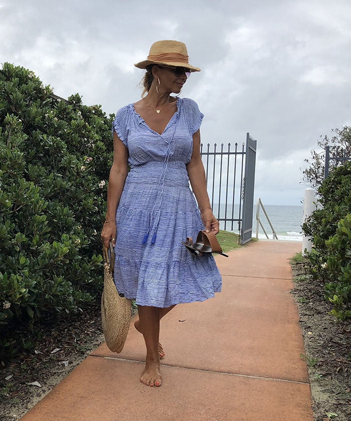 Sophia Dress - St Barts Stripe